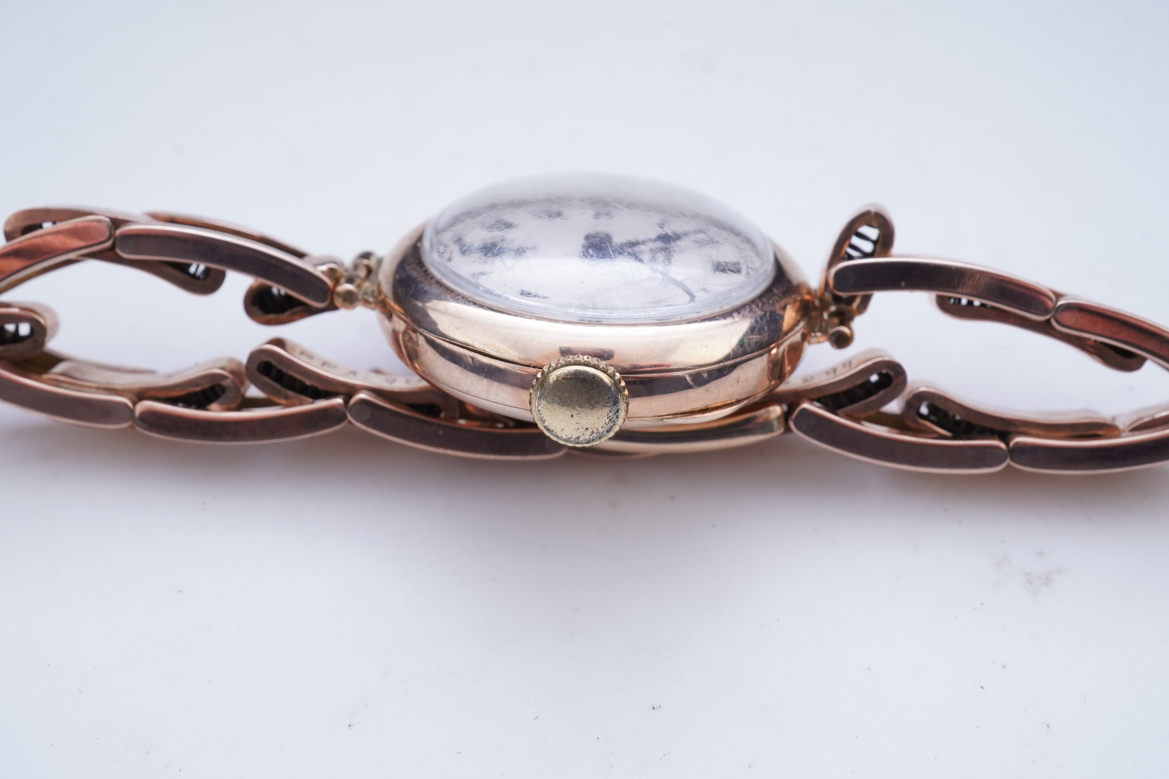 JW Benson, a lady's gold wristwatch, circa 1924